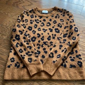 Animal print sweater